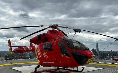 Viaro visits London’s Air Ambulance Charity helipad
