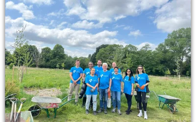 Volunteering at Closes Park, Hillingdon with Trees for Cities